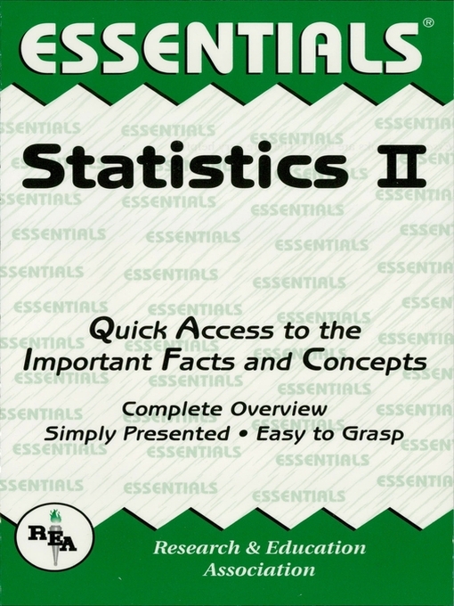 Title details for Statistics II Essentials by Emil Milewski - Wait list
